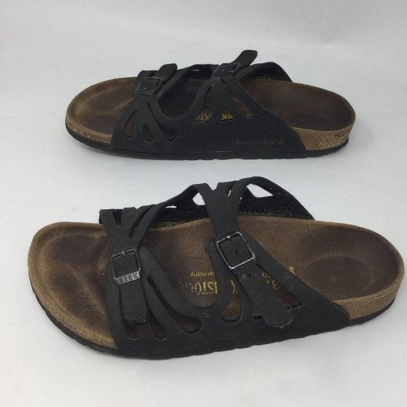Birkenstock Sandals Womens 37 Granada Casual Slip On Buckle  Birkenstock Granada Double Buckle Sandals Brown 37